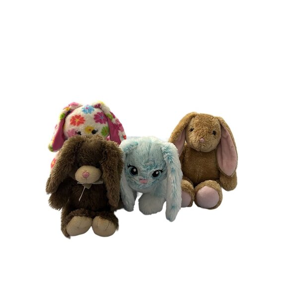 Build A Bear Workshop Plush Bunnies Lot Of 4 - Picture 1 of 4